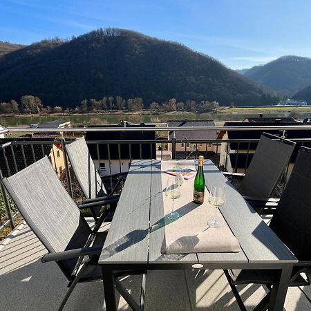 Ferienwohnung Moseltraum, 1-6 Pers, Mit 3 Schlafzimmer Und Panoramabalkon Müden Exterior foto